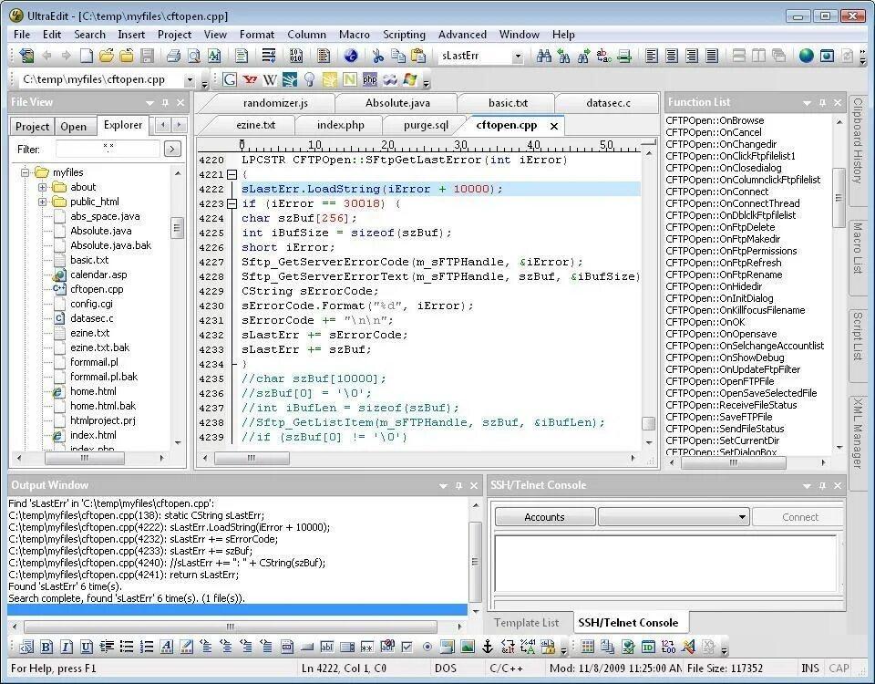 C program editor