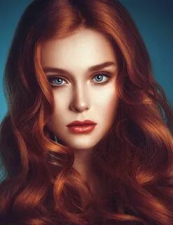 Red hair blue eyes