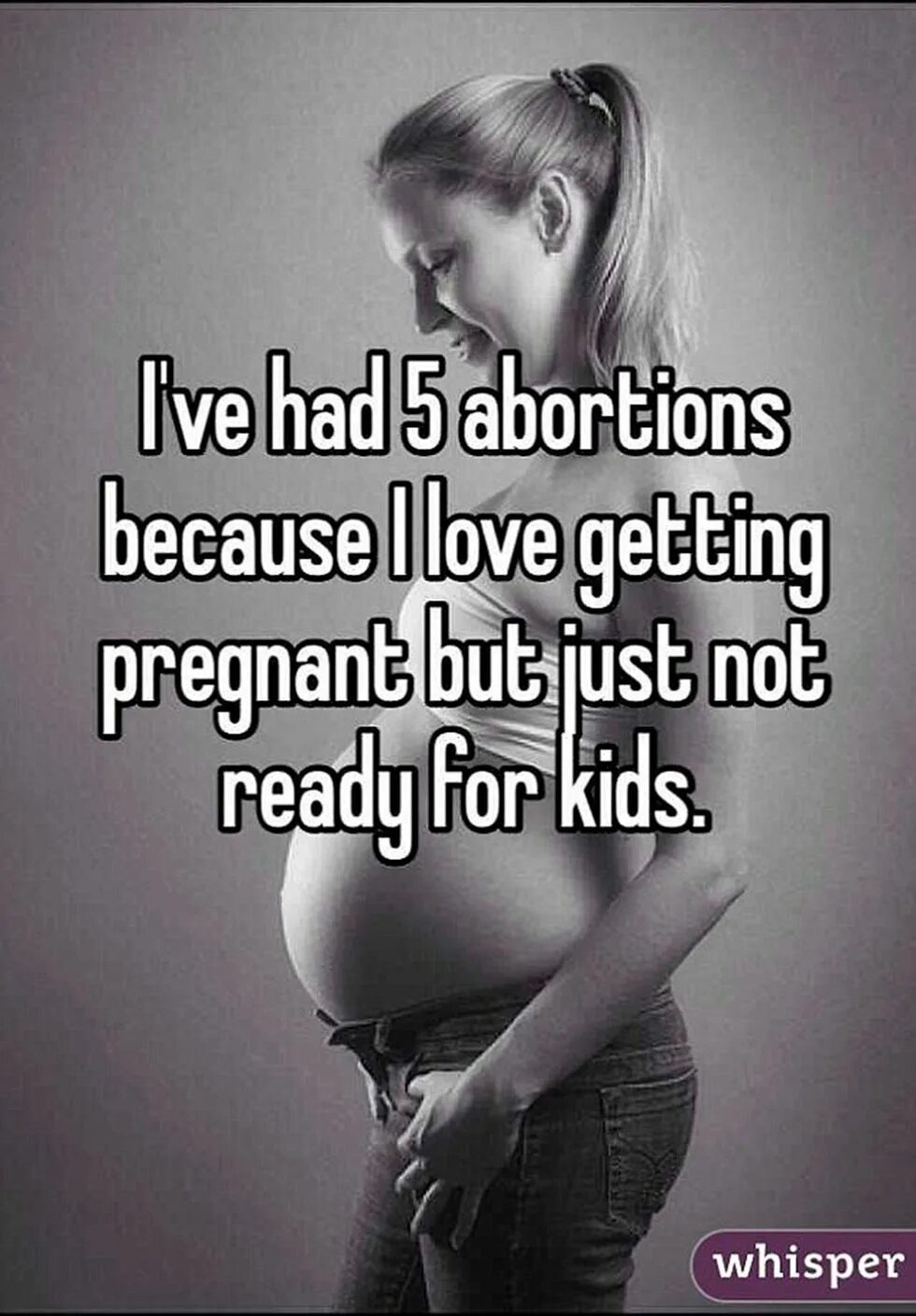 I got scared. Pregnant abortion captions. White Baby abortion caption.