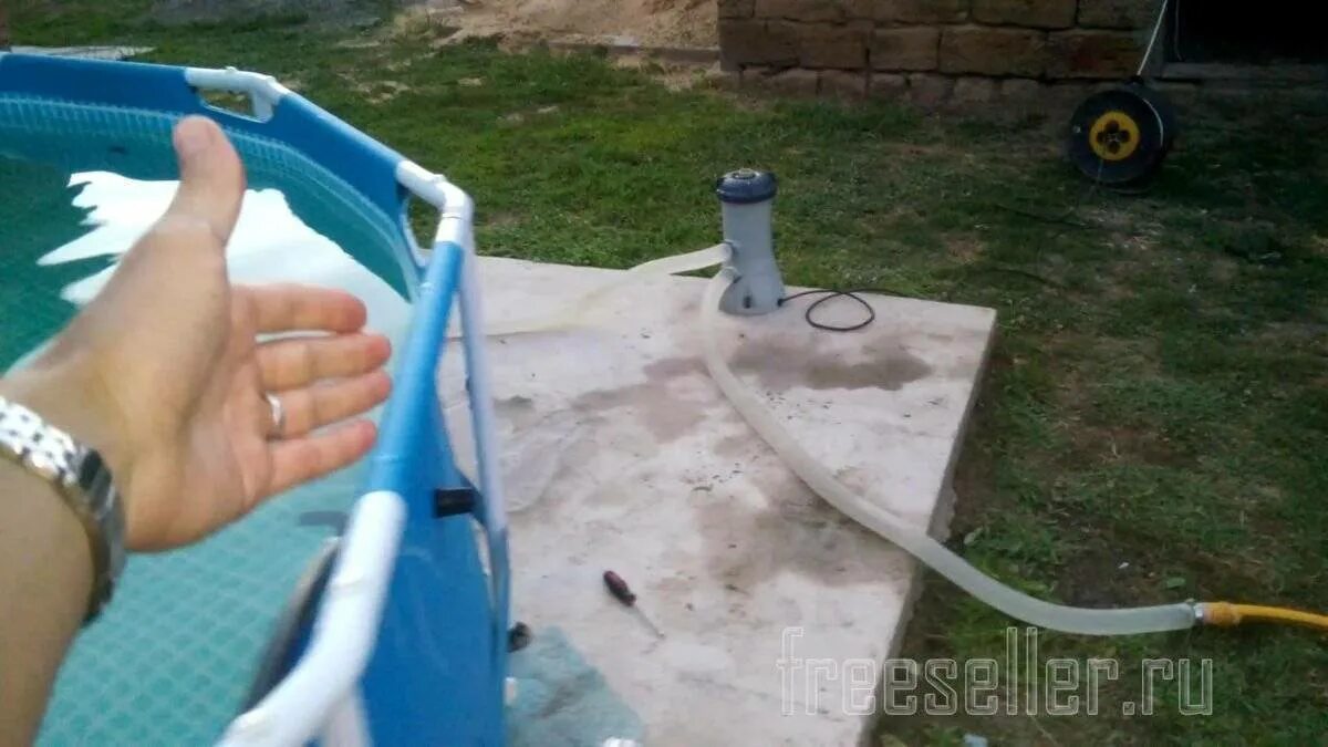 Как убрать муть в бассейне