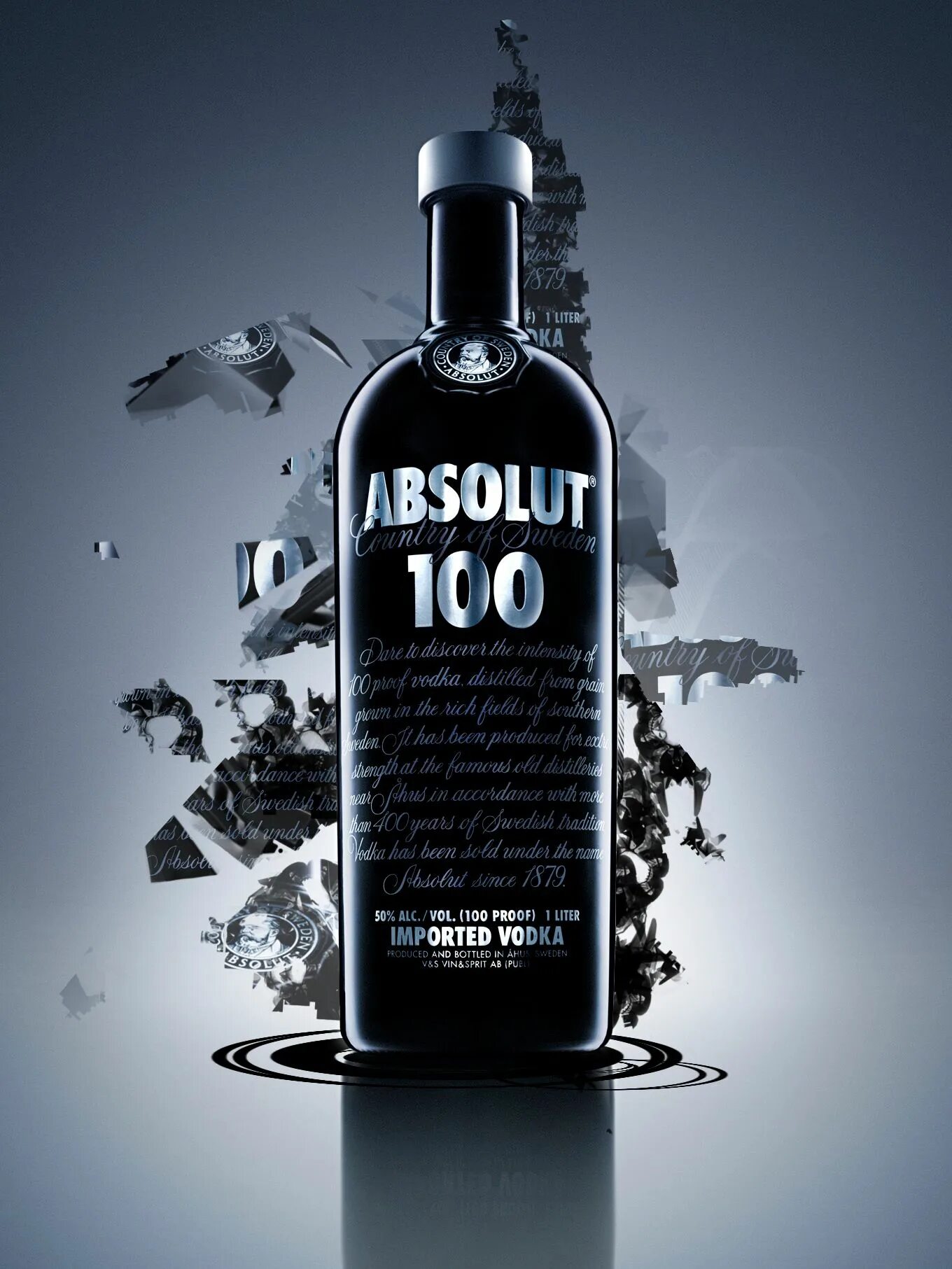 Absolut 100.