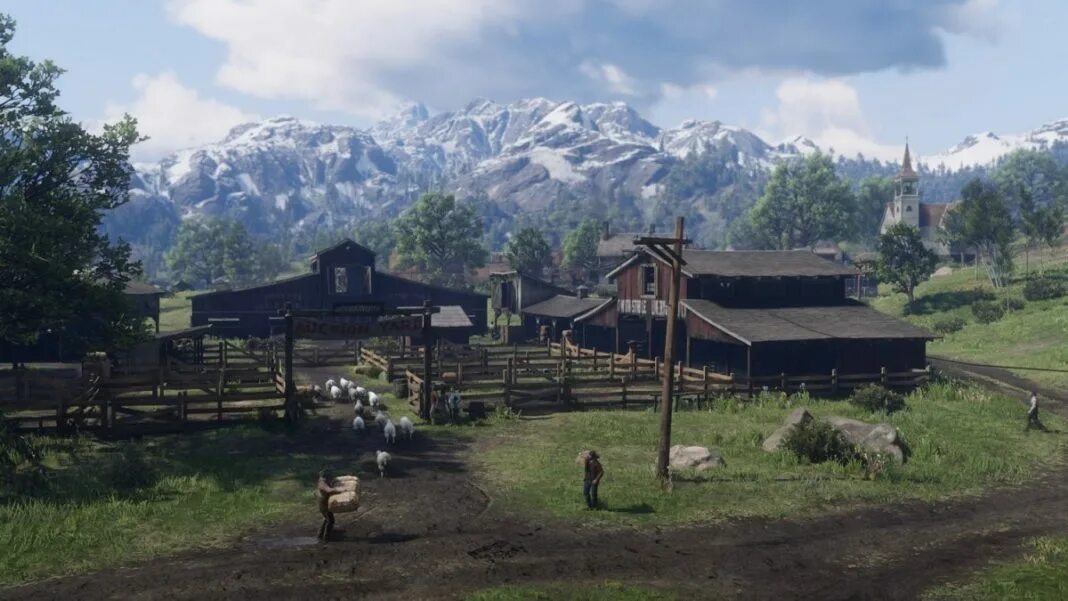 Рдр ультимейт. Red Dead Redemption 2. Валентайн РДР 2. Валентайн город рдр2. Города РДР 2.