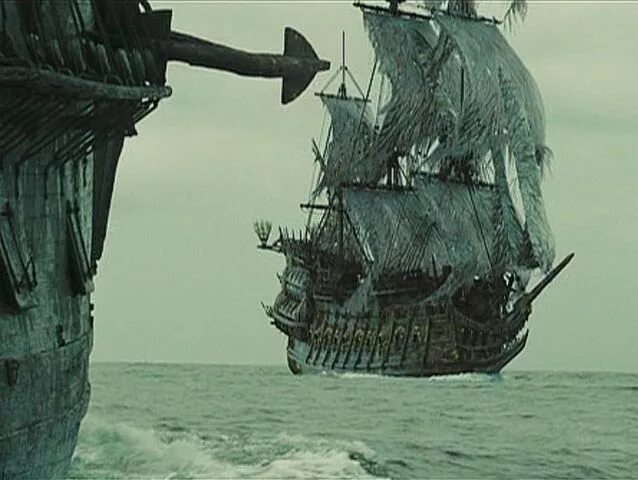 the Flying Dutchman from pirates of the Caribbean. Ghost ship, Old sailing ships