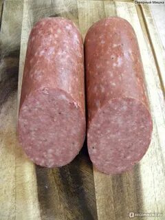 Колбаса с жиром