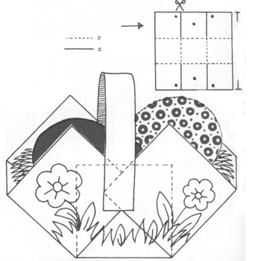 Под из бумаги. Поделки к Пасхе своими руками из бумаги корзинки. Корзинка из бумаги на Пасху поделка. Пасхальная корзинка из бумаги. Выкройка корзинки из бумаги.