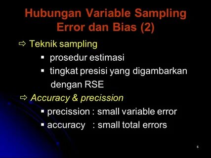 Error variable