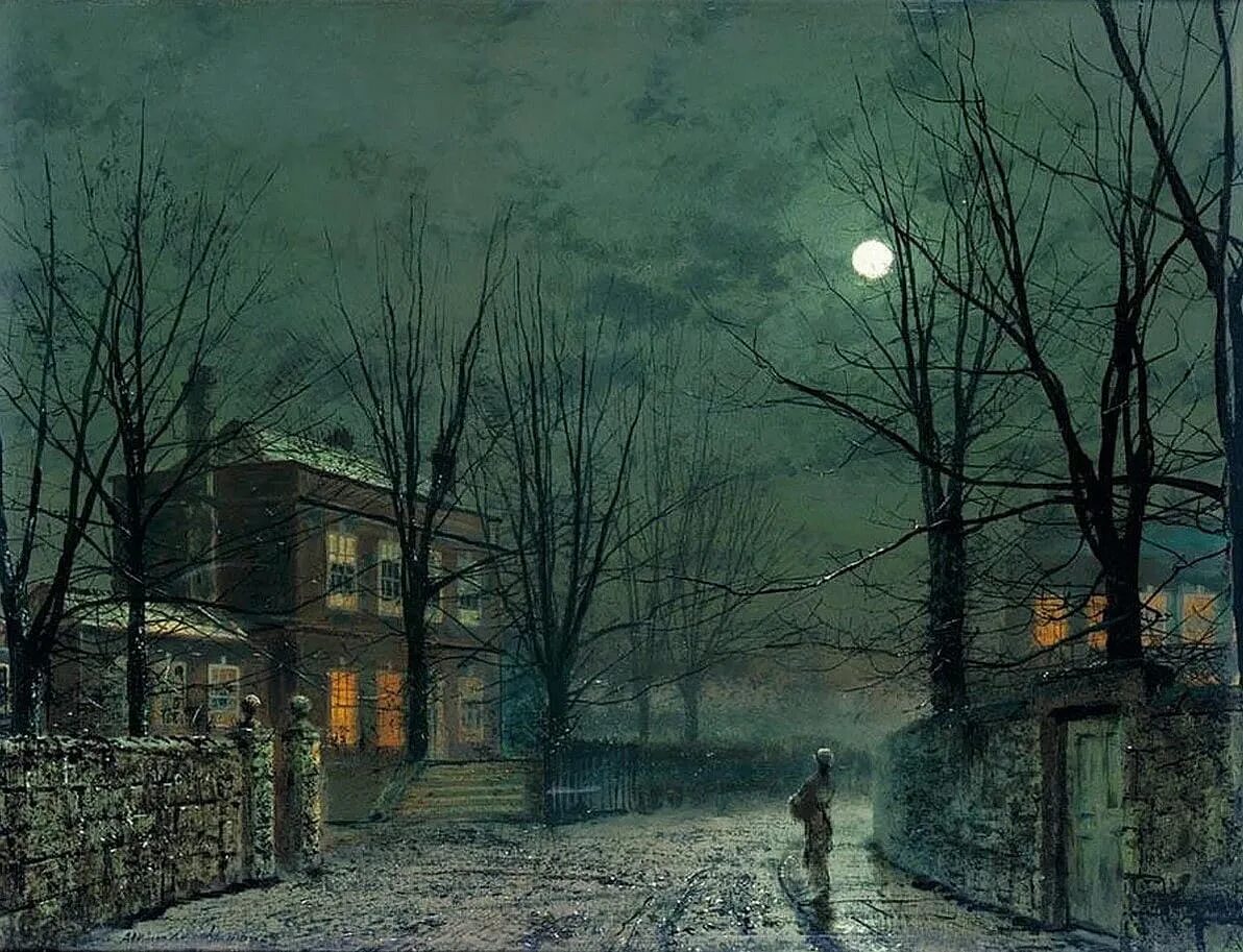 Город тихие вечера. Художник John Atkinson Grimshaw. Джон Эткинсон Гримшоу (1836-1893). John Atkinson Grimshaw (Джон Аткинсон Гримшоу). Джон Эткинсон Гримшоу лунный свет.