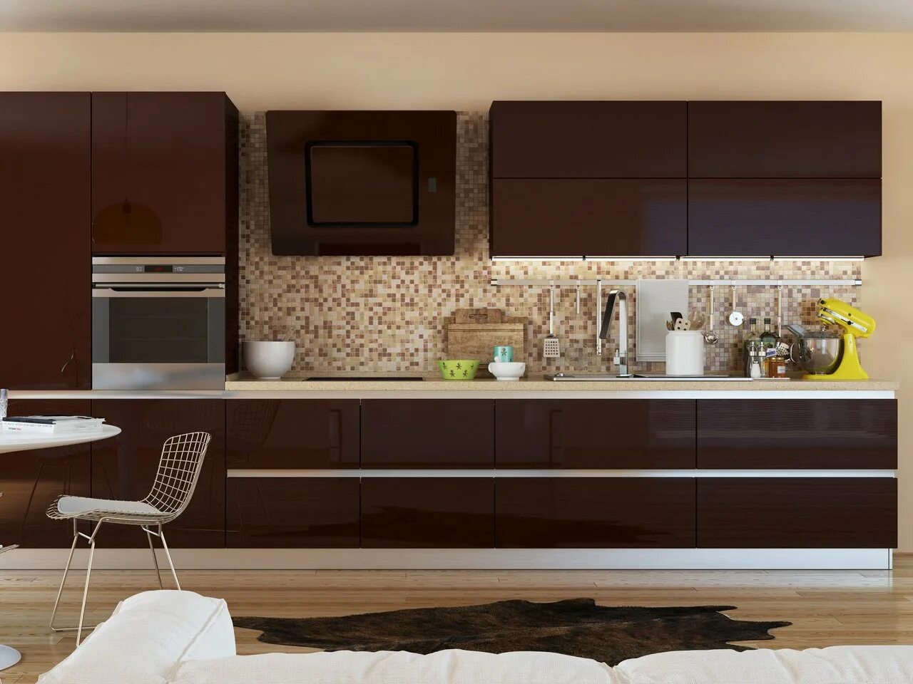 Кухня шоколадного цвета. Кухонный гарнитур коричневый. Кухня в шоколадных тонах. Кухонный гарнитур шоколадного цвета.