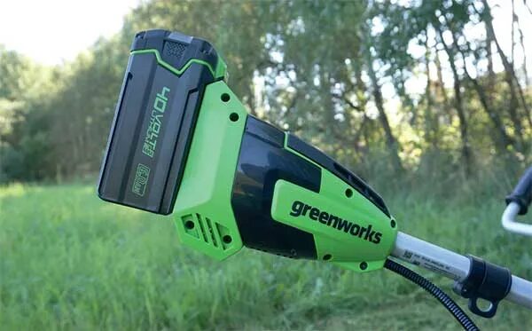 Триммер аккумуляторный greenworks gd40bcb. Триммер аккумуляторный greenworks gd40bcb