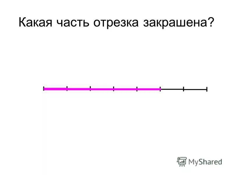 Какие доли отрезка получились