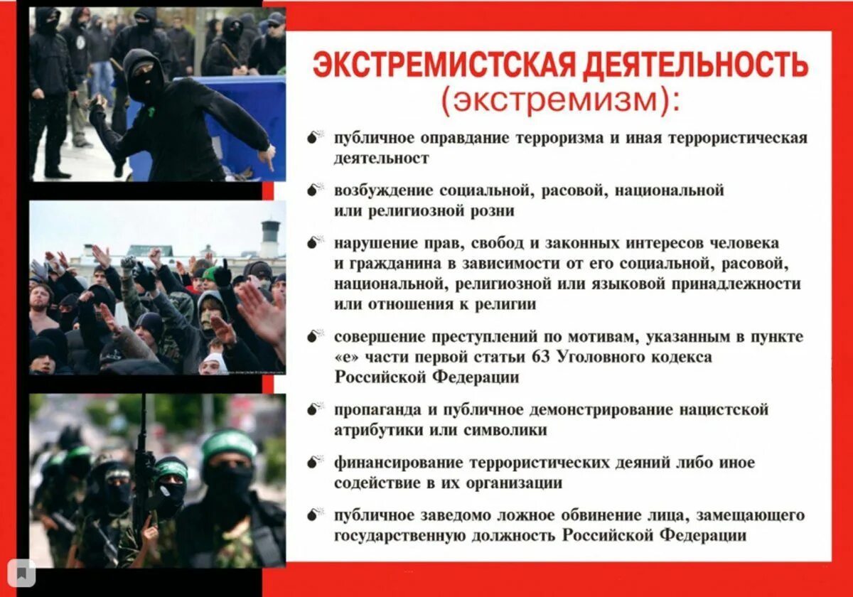 Противостояние угрозам. Терроризм и экстремизм. Противодействие экстремизму и профилактика терроризма. Профилактика экстремистской и террористической деятельности. Задачи терроризма и экстремизма.