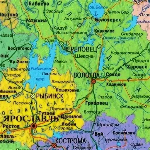 Где находится череповец на карте
