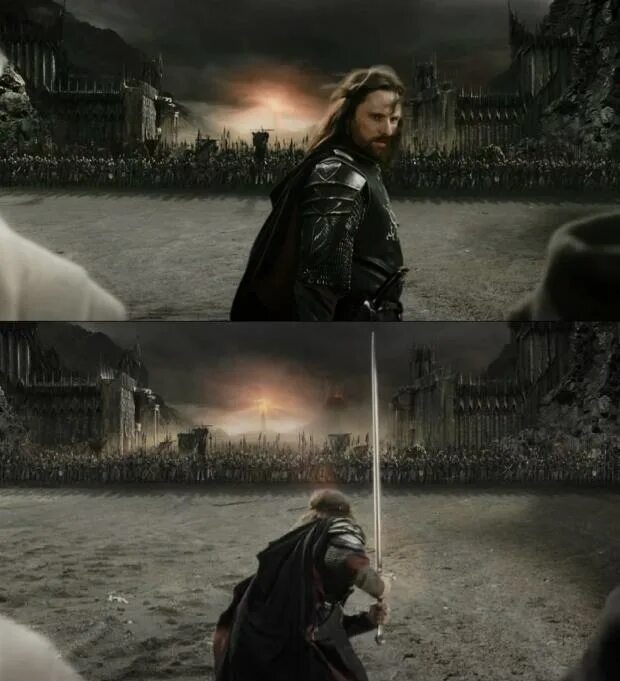 Мясники книга вторая рагорн. Арагорн за Фродо. Арагорн последняя битва. Арагорн последний бой.
