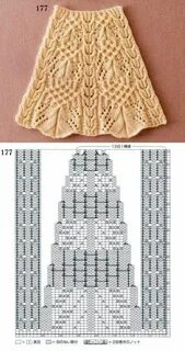 Узор кокетки спицами