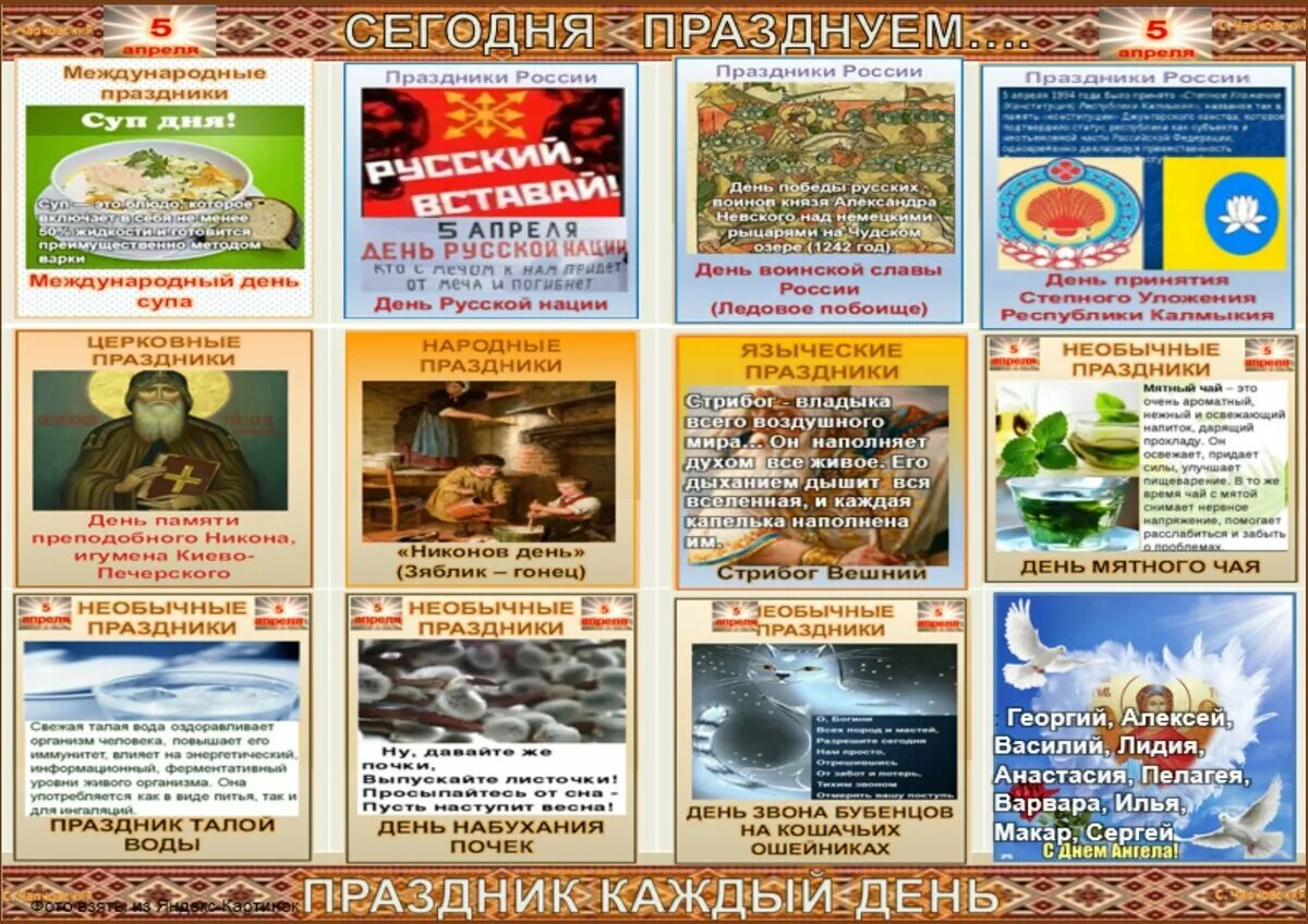 Какой праздник 5 апреля. 5 апреля какой праздник. праздник сегодня 5 апреля. 5 апреля какой сегодня праздник. 5 апреля народный праздник.