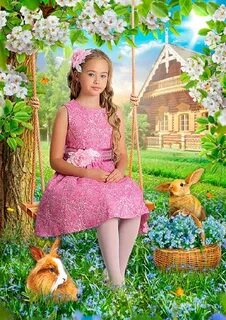 Шаблон детский девочка