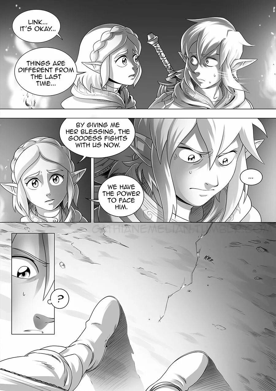 Passage Comic Zelda. Link story