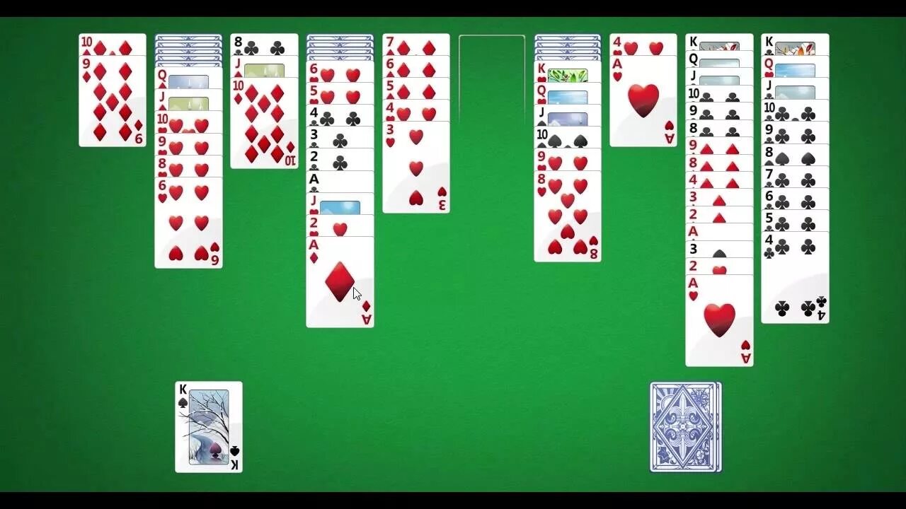 Паук4масть играть. Паук 4 масти. 4 Пасьянс. Spider Solitaire 4 Suits. Пасьянс на 4 части.