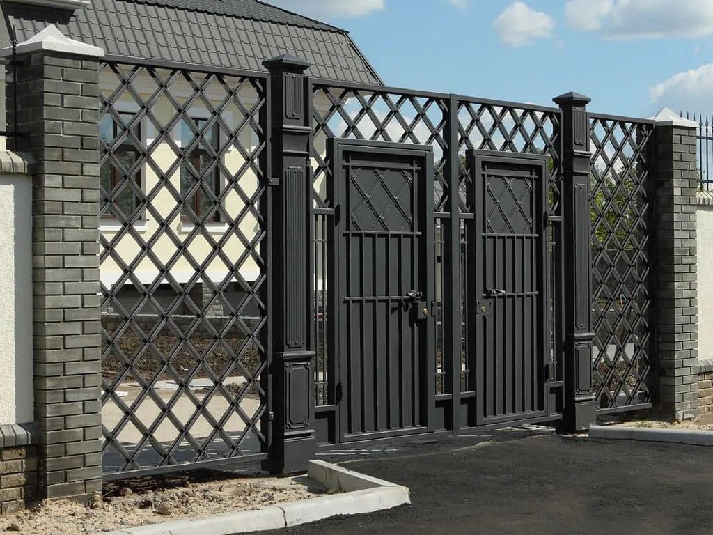 Дворовые ворота с калиткой. Ворота на участок. Современные ворота калитки. Ворота в частный дом. Современные ворота калитки.
