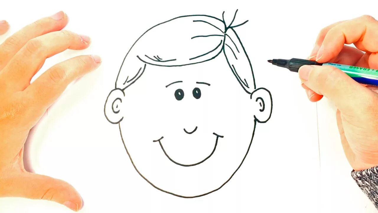 Draw a picture of one. Как нарисовать лицо мальчика. how to draw child face. лицо мальчика для поделки. kids face drawing.