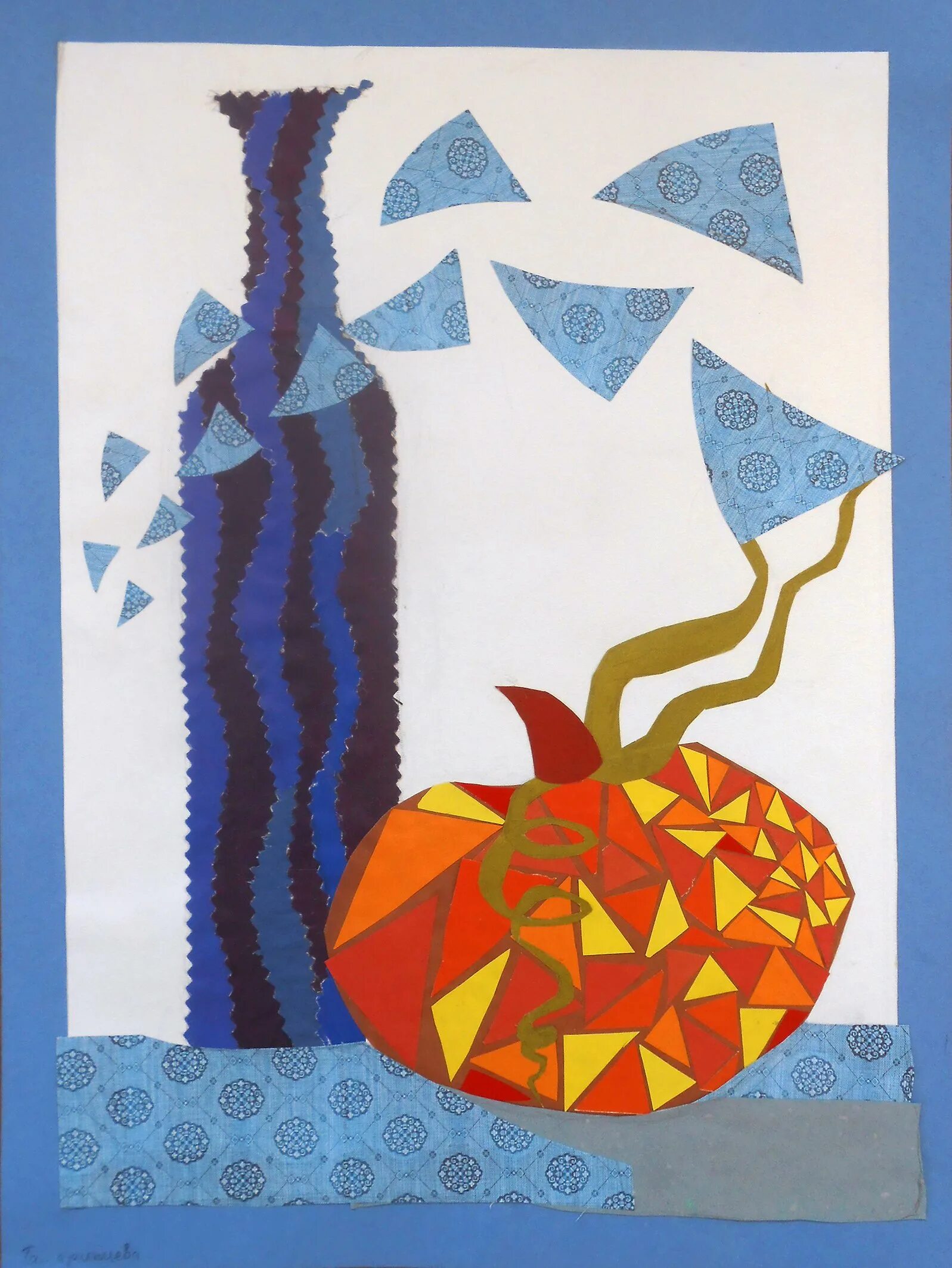 аппликация композиция. композиция из геометрических фигур. аппликация композиции. статическая композиция из геометрических фигур. декоративный натюрморт аппликация.