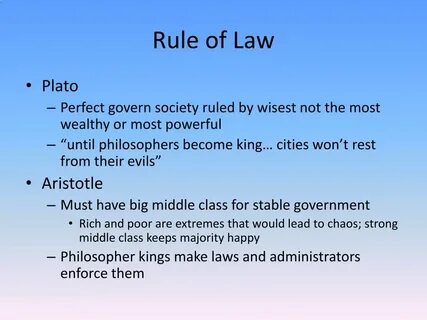 Of the law but