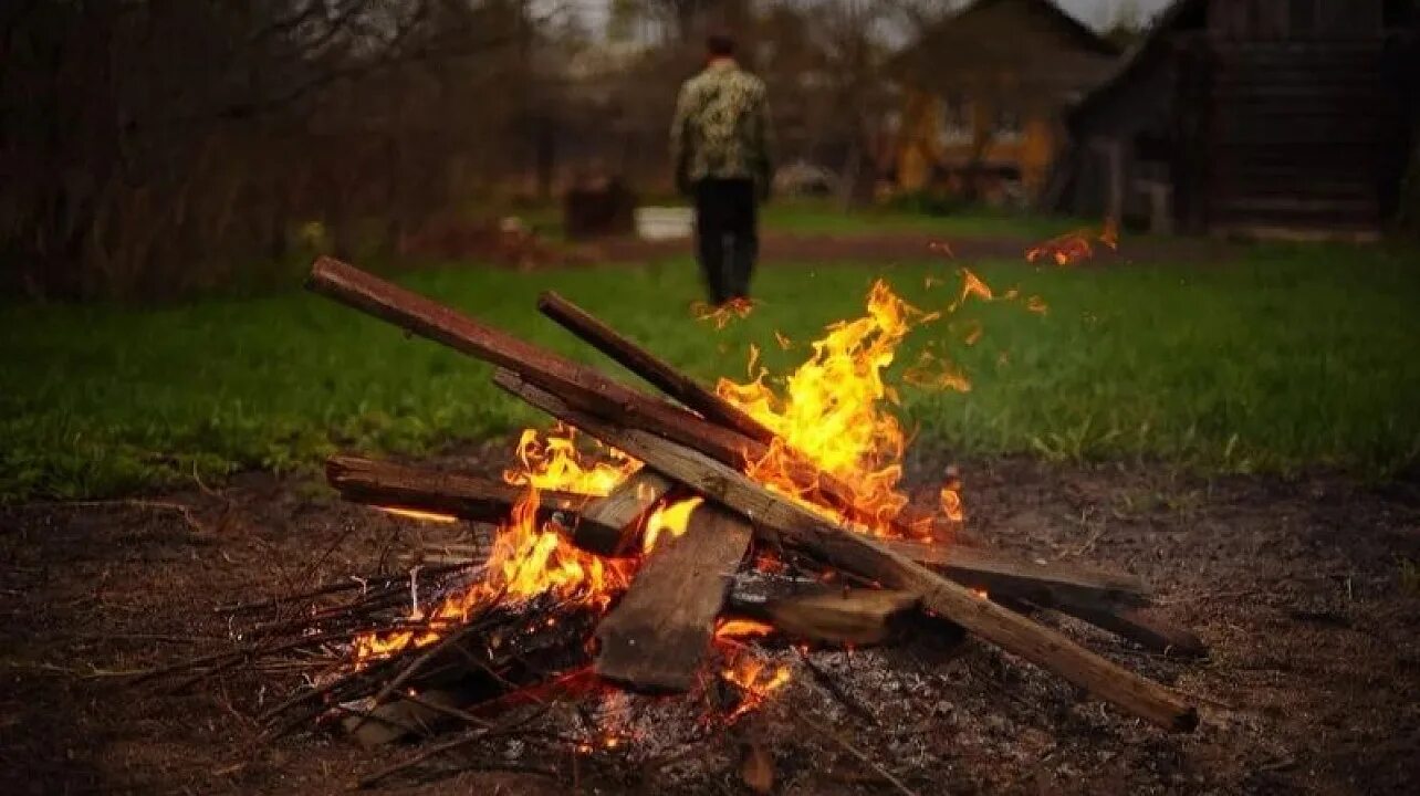 Разжигание костров на дачных участках. Костер на участке. Костры в огороде. Можно жечь костер на своем участке 2024