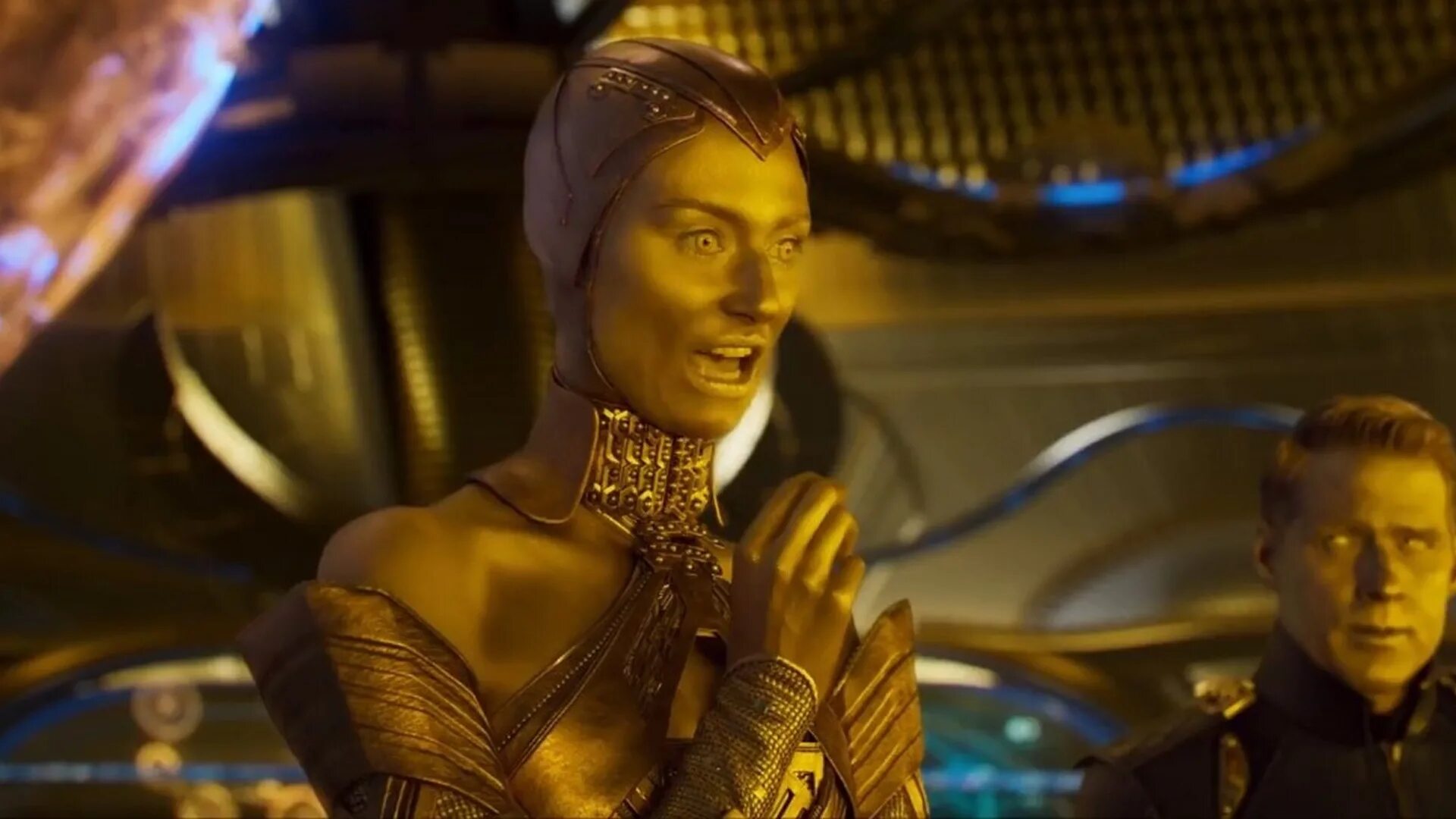 Элизабет дебики аиша стражи. Ayesha стражи галактики 2. Элизабет дебики суверен. Суверены марвел. Элизабет дебики суверен.