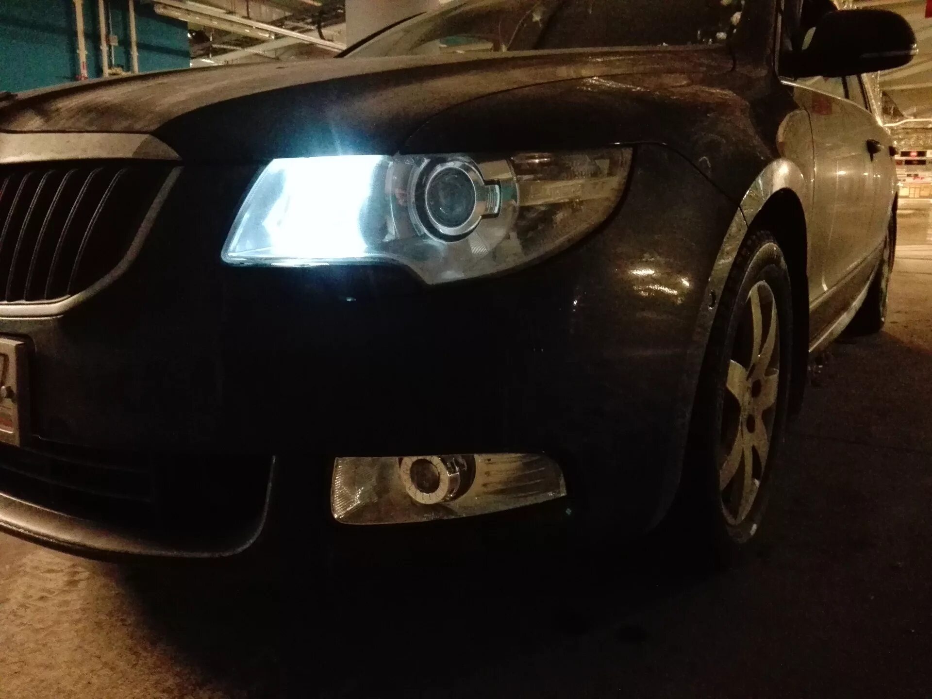 Линзы в ПТФ Skoda Octavia a5 FL. ПТФ линзы Шкода а5. ПТФ Шкода Суперб 2.