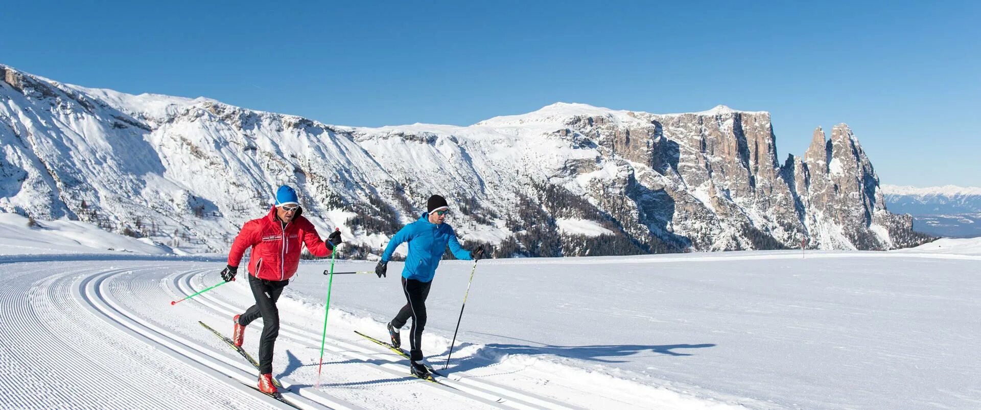 Лыжники в ряд. Лыжные гонки. Беговые лыжи. Cross Country Skiing. Skiing cross country skis