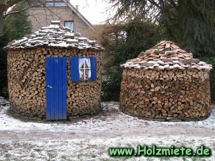 Круглая поленница как сложить