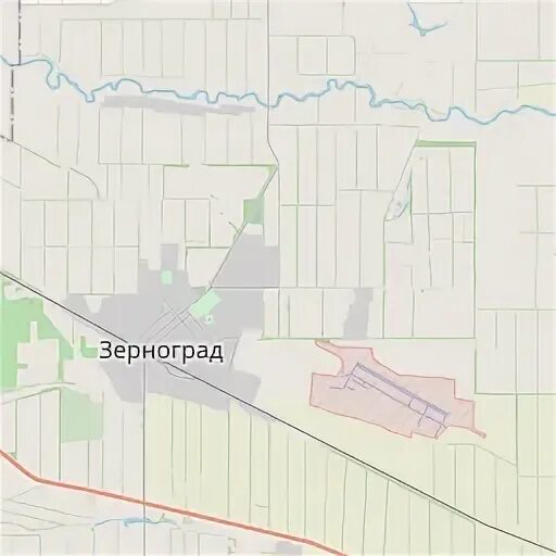 Карта зернограда с улицами и номерами