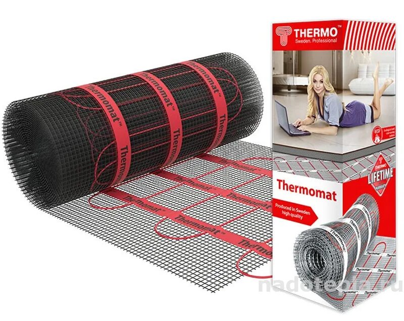 Нагревательные маты для пола. Мат нагревательный \"теплолюкс\" tropix мнн 1920 вт/12,0 кв. М. Thermomat tvk-130 1,5 м2. Кв.