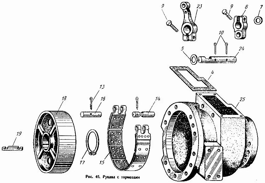 Бортовая т 16. Рукав тормоза т-16. Тормозная система трактора т 16. Тормозной механизм т25. Тормозная система т 16 схема.