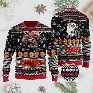 Kansas City Chiefs Ugly Christmas Sweater 3D - RobinPlaceFab
