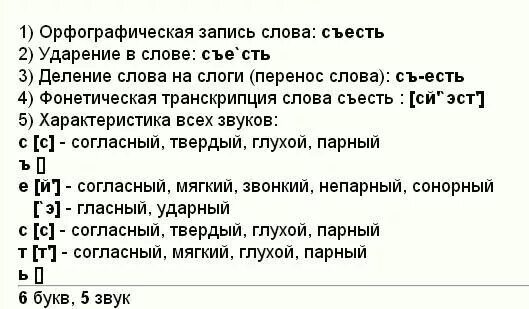 Звуко буквенный разбор слова морковь 3 класс. Съесть звуко буквенный разбор. Фонетический разбор слова съел. Звуко буквенный анализ слова съел. Звуковой анализ слова съел.