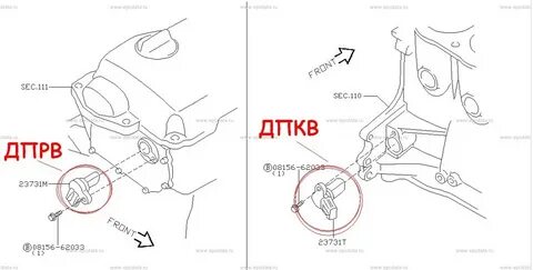 Схема датчика коленвала ниссан