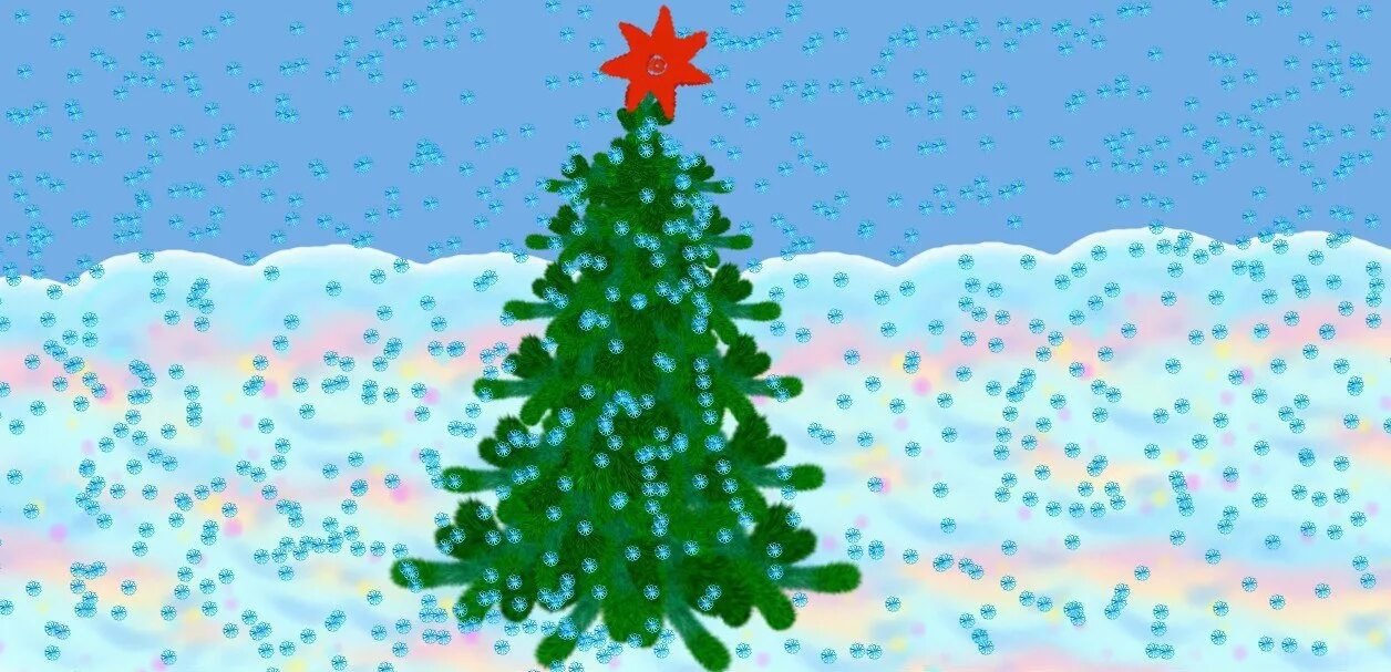 Новый год в paint. Новогодняя открытка в paint. рисование зимней елочки. рисование зимняя елка. новогодняя открытка в пейнте.