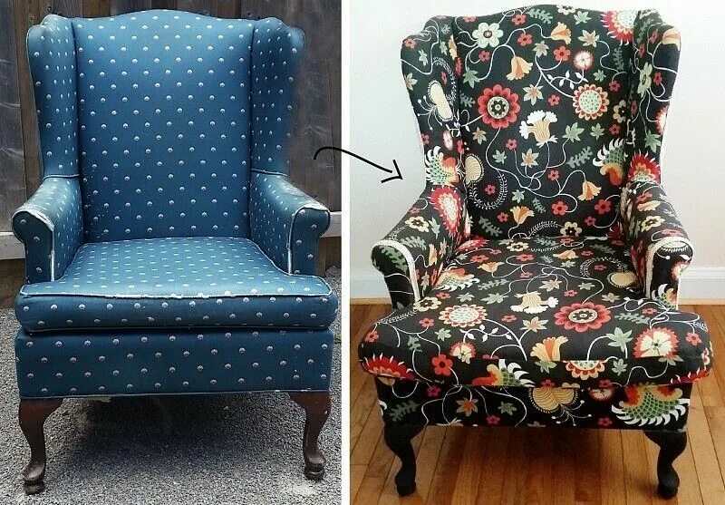 Перетянуть кресло своими руками в домашних условиях How to Reupholster a Chair Reupholster chair fabric, Upholstery fabric for chair