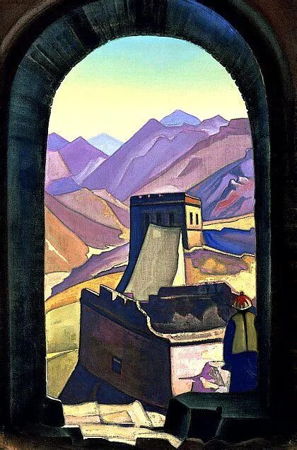 Bhagavan Nicholas Roerich 1931. Tempera on canvas. 45 х 79. Latvian State Museum