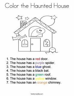 My house worksheets for kids