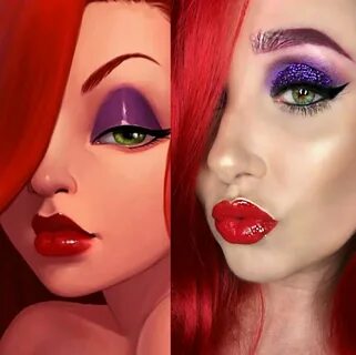 Jessica Rabbit Makeup. 