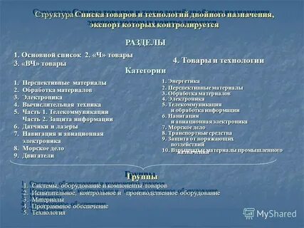 Товары двойного назначения что это