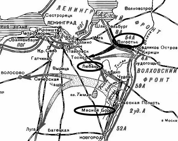 Карта Любанской операции 1942 года. Любанская наступательная операция 1942 года карта. Ленинградский фронт 1942 год. Любанская операция 2 ударная армия. Любанская наступательная операция