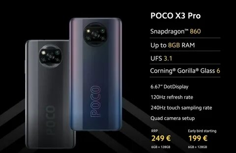 Телефон poco x3 характеристики