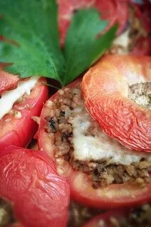 Овощи фаршированные гречкой