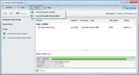 Acronis boot