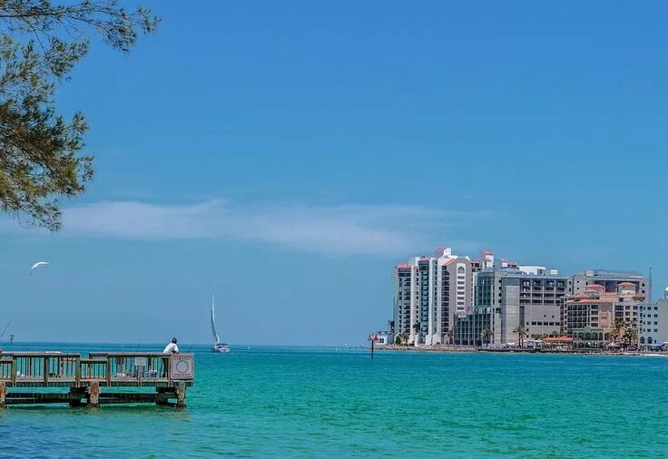 Tampa Channel, Florida. One of several shipping and boating channels in the Port