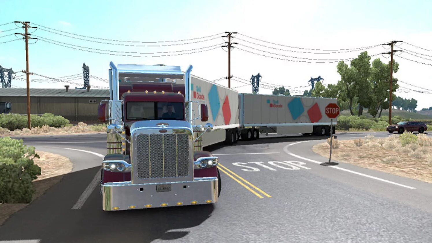 Универсал трак симулятор мод. Ats 384. universal truck simulator 2. ats mods 1.30. американ трак симулятор прицепы двойные.