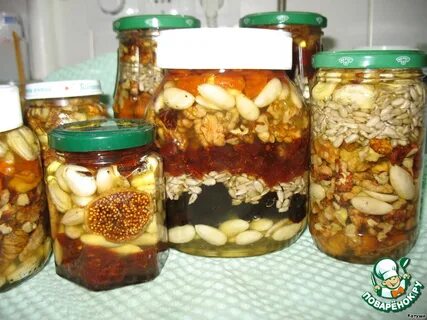 Смесь сухофруктов с грецкими орехами рецепт